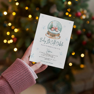Baby It's Cold Outside Snow Globe Baby Shower  Invitation