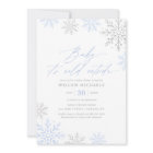 Baby It's Cold Outside Snowflake Boy Baby Shower