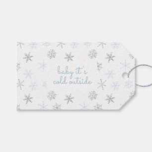 Baby It's Cold Outside Snowflake Thank You Gift Tags