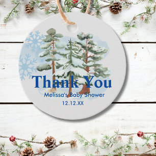 Baby its cold outside snowflake winter favour tags