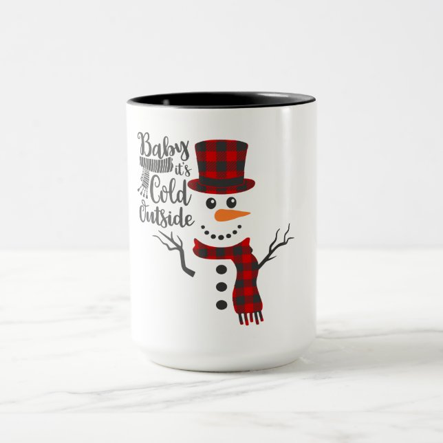 Baby Its Cold Outside Snowman Mug (Center)
