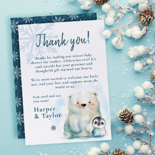 Baby It's Cold Outside Thank You Card