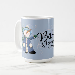 Baby It's Cold Outside - Two Country Snowmen Coffee Mug