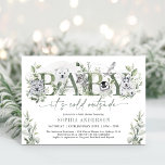 Baby Its Cold Outside Winter Animals Baby Shower Invitation<br><div class="desc">Baby It's Cold Outside! Invite your guests with this elegant boho winter baby shower invitation featuring arctic animals (polar bear, penguin, seal, husky, baby reindeer, snow leopard) and watercolor greenery in soft muted sage green and white. Personalize the invite with your details and if you want to further re-arrange the...</div>
