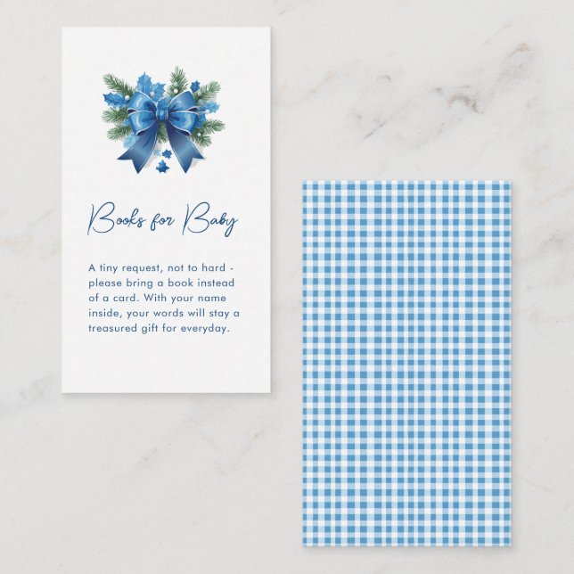 Baby It's Cold Outside Winter Baby Shower  Enclosure Card (Front/Back)