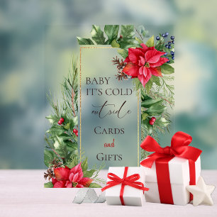 Baby Its Cold Outside Winter Baby Shower Favour Acrylic Sign