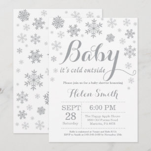 Baby Its Cold Outside Winter Baby Shower Invitation