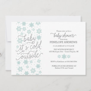 Baby It's Cold Outside Winter Baby Shower Invitation