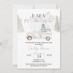 Baby It's Cold Outside, Winter Baby Shower Invitation