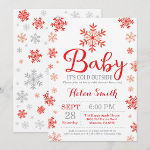 Baby Its Cold Outside Winter Baby Shower Invitation