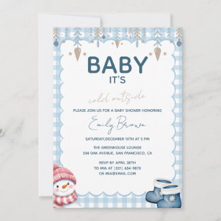 Baby It's Cold Outside Winter Baby Shower Invitation