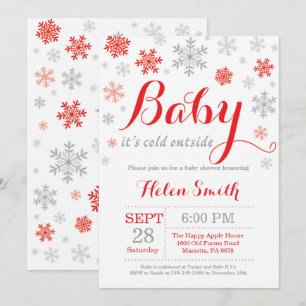 Baby Its Cold Outside Winter Baby Shower Invitation