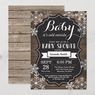 Baby Its Cold Outside Winter Baby Shower Invitation