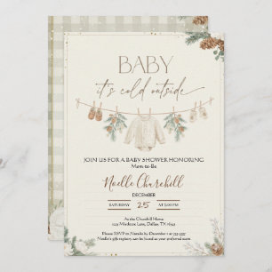 Baby It's Cold Outside Winter Baby Shower Invitation