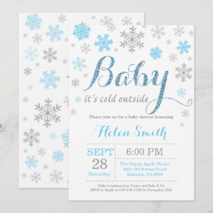 Baby Its Cold Outside Winter Baby Shower Invitation