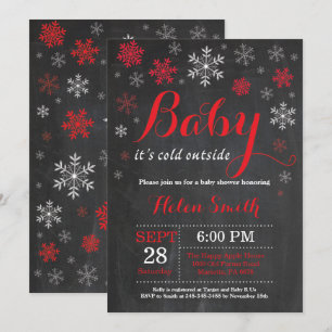 Baby Its Cold Outside Winter Baby Shower Invitation