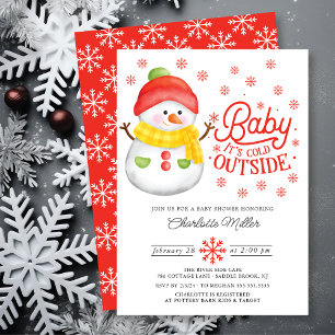 Baby It's Cold Outside Winter Baby Shower Invitation