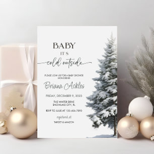 Baby It's Cold Outside Winter Baby Shower Invitation