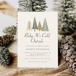 Baby It's Cold Outside Winter Baby Shower  Invitation