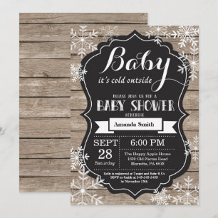 Baby Its Cold Outside Winter Baby Shower Invitation