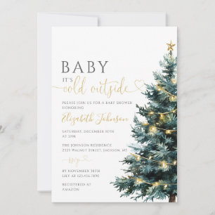 Baby Its Cold Outside Winter Baby Shower Invitation
