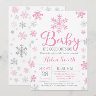 Baby Its Cold Outside Winter Baby Shower Invitation