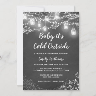 Baby it's Cold Outside Winter Baby Shower Invitation