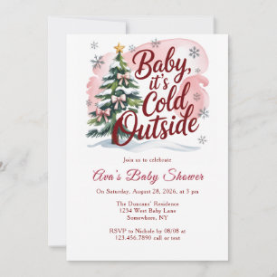 Baby, It's Cold Outside Winter Baby Shower  Invitation