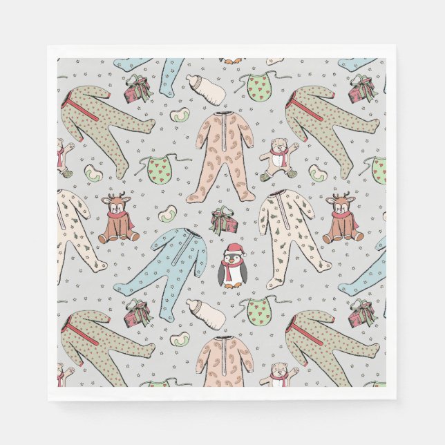 Baby Its Cold Outside Winter Baby Shower Napkin (Front)
