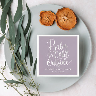 Baby It's Cold Outside Winter Baby Shower Napkin