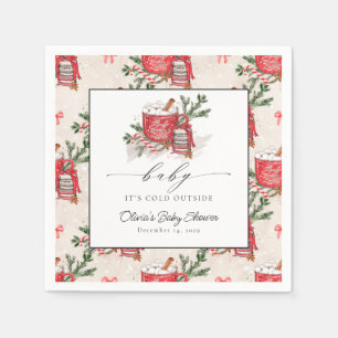 Baby It's Cold Outside Winter Baby Shower  Napkin