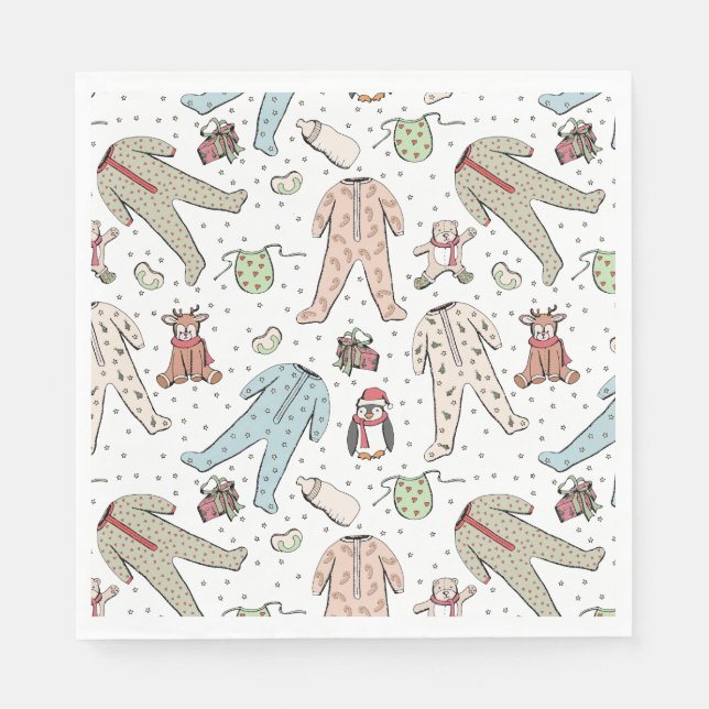 Baby Its Cold Outside Winter Baby Shower Napkin (Front)