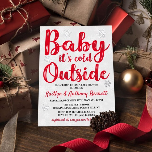 Baby It's Cold Outside Winter Baby Shower Real (Creator Uploaded)
