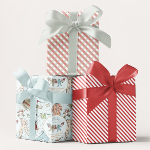 Baby Its Cold Outside Winter Baby Shower Wrapping Paper Sheet
