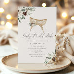 Baby it's cold outside winter boho baby shower invitation<br><div class="desc">Baby it's cold outside boho baby shower invitation. Winter Nursery cot Gender Neutral Baby Shower Invitation.
Matching items available.</div>