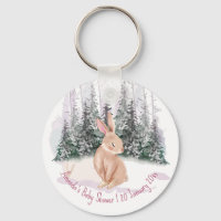 Baby It's Cold Outside winter bunny baby shower