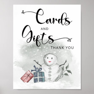 Baby it's cold outside winter cards and gifts poster