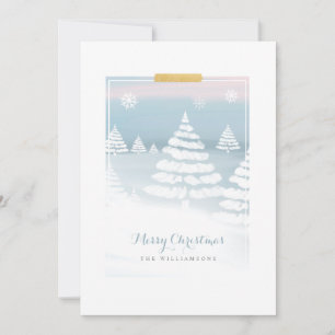 Baby It's Cold Outside Winter Day Christmas Scene Holiday Card