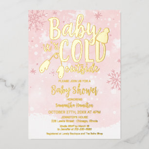 Baby It's Cold Outside Winter Girl Baby Shower