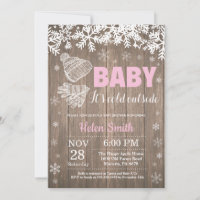 Baby its Cold Outside Winter Girl Baby Shower
