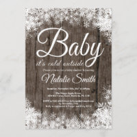 Baby Its Cold Outside Winter Snowflake Baby Shower