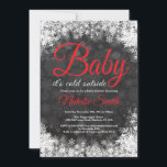 Baby Its Cold Outside Winter Snowflake Baby Shower Invitation<br><div class="desc">Baby Its Cold Outside Winter Snowflake Baby Shower Invitationn. Boy or Girl Baby Shower Invitation. Red. Winter Holiday Baby Shower Invite. White Snowflakes. Chalkboard Background. For further customisation,  please click the "Customise it" button and use our design tool to modify this template.</div>