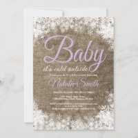 Baby Its Cold Outside Winter Snowflake Baby Shower