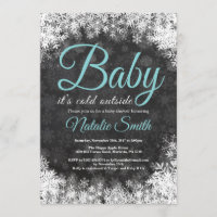 Baby Its Cold Outside Winter Snowflake Baby Shower