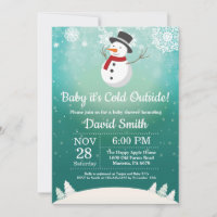 Baby its Cold Outside Winter Snowman Baby Shower