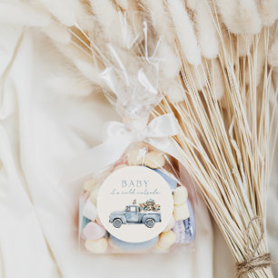 Baby It's Cold Outside Winter Woodland Baby Shower Classic Round Sticker