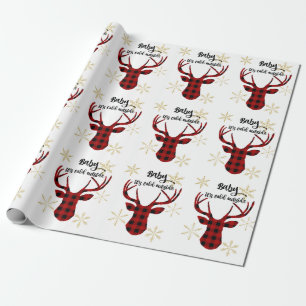 Baby it's cold outside wrapping paper