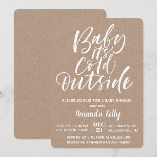 Baby Its Cold OutsideModern Baby Shower Invitation