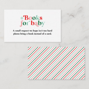 Baby it's Cold Retro Baby Shower Book Request Enclosure Card