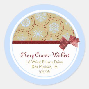 Baby It's Cold Return Address Label Stickers